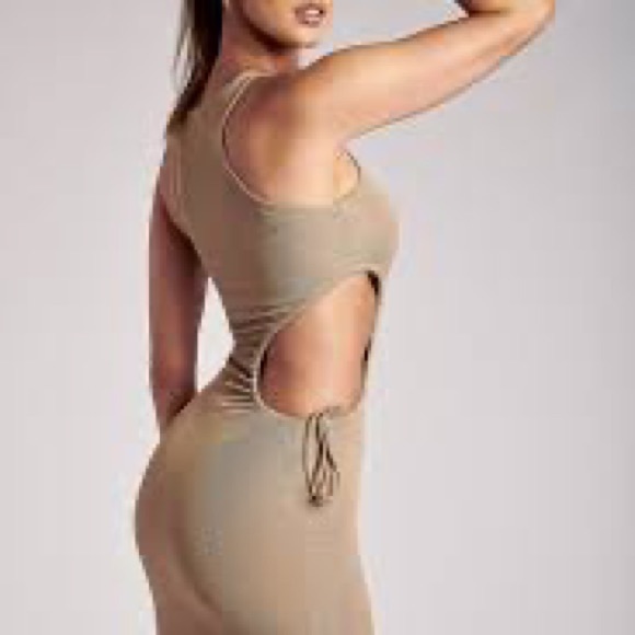 Meshki Denver Ribbed Dress - Camel - Picture 6 of 6